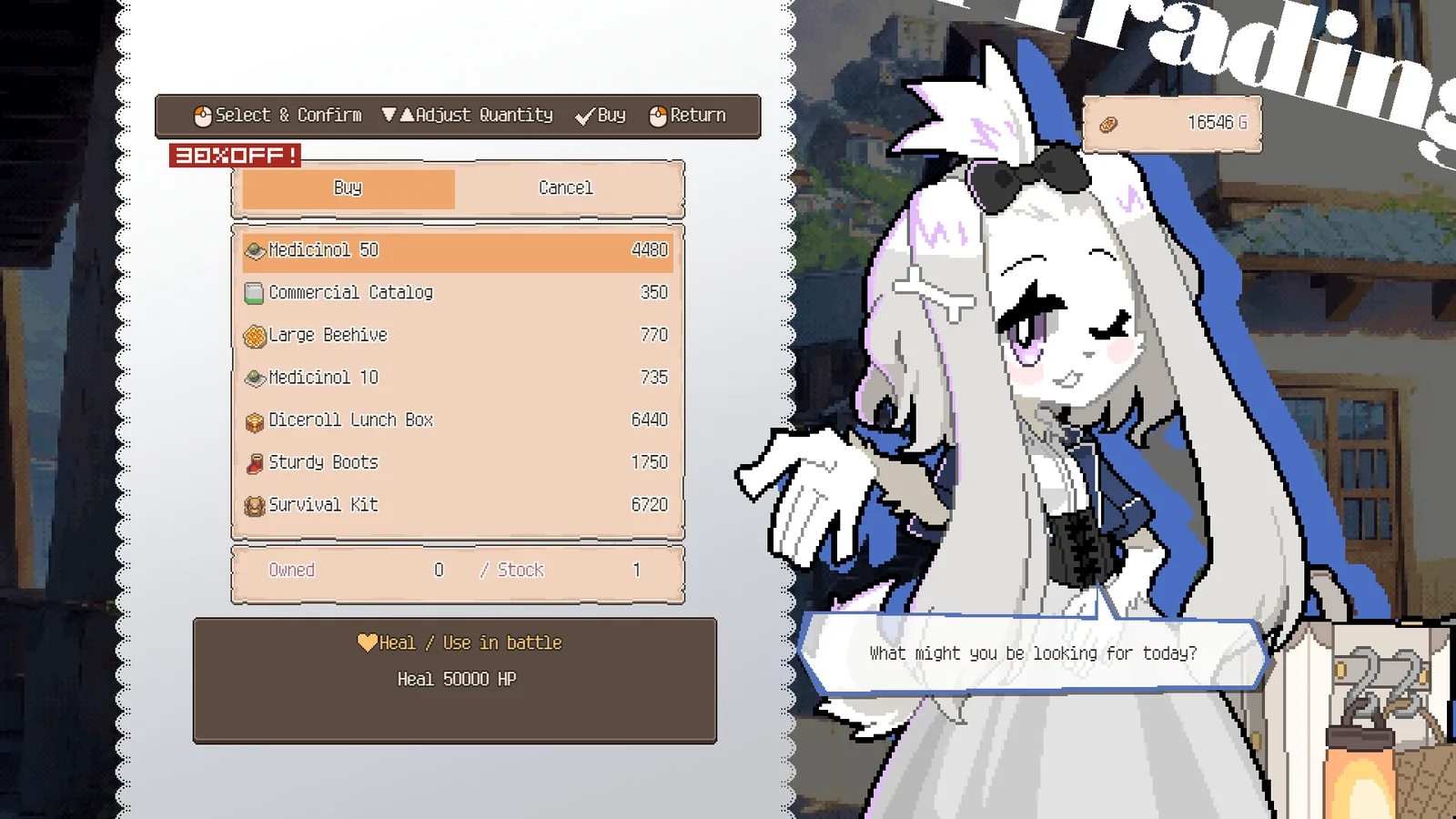 DRAPLINE skill purchase menu listing skills with their gold costs