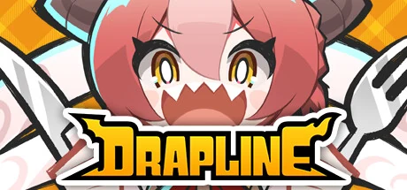 DRAPLINE store header artwork showing the dragon girl and the game logo